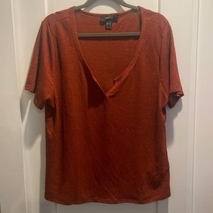 Brownish/red shirt from f21
